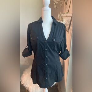 Express Essentials Tailored Button Down Size Medium
